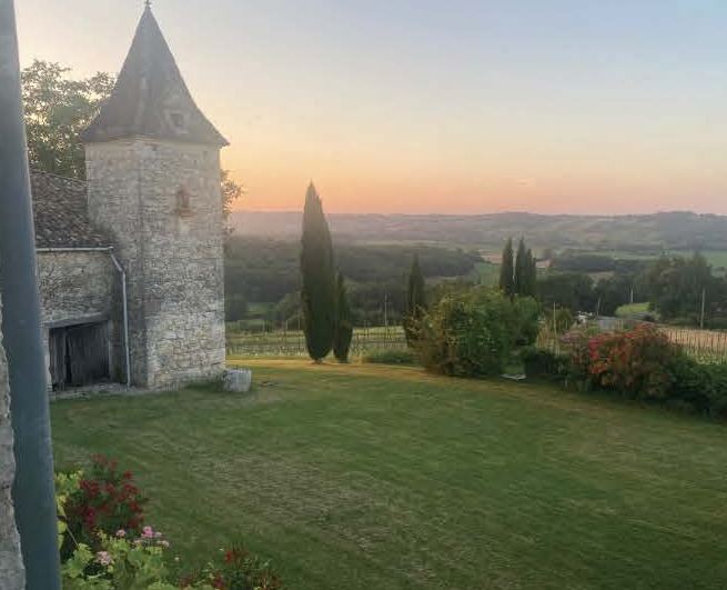 Tower at sunset