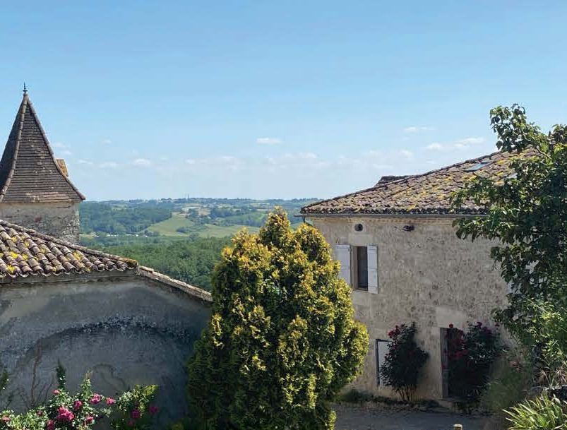 View over the valley near Mongaudon